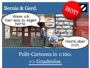 Comic Satire Bernie & Gerd