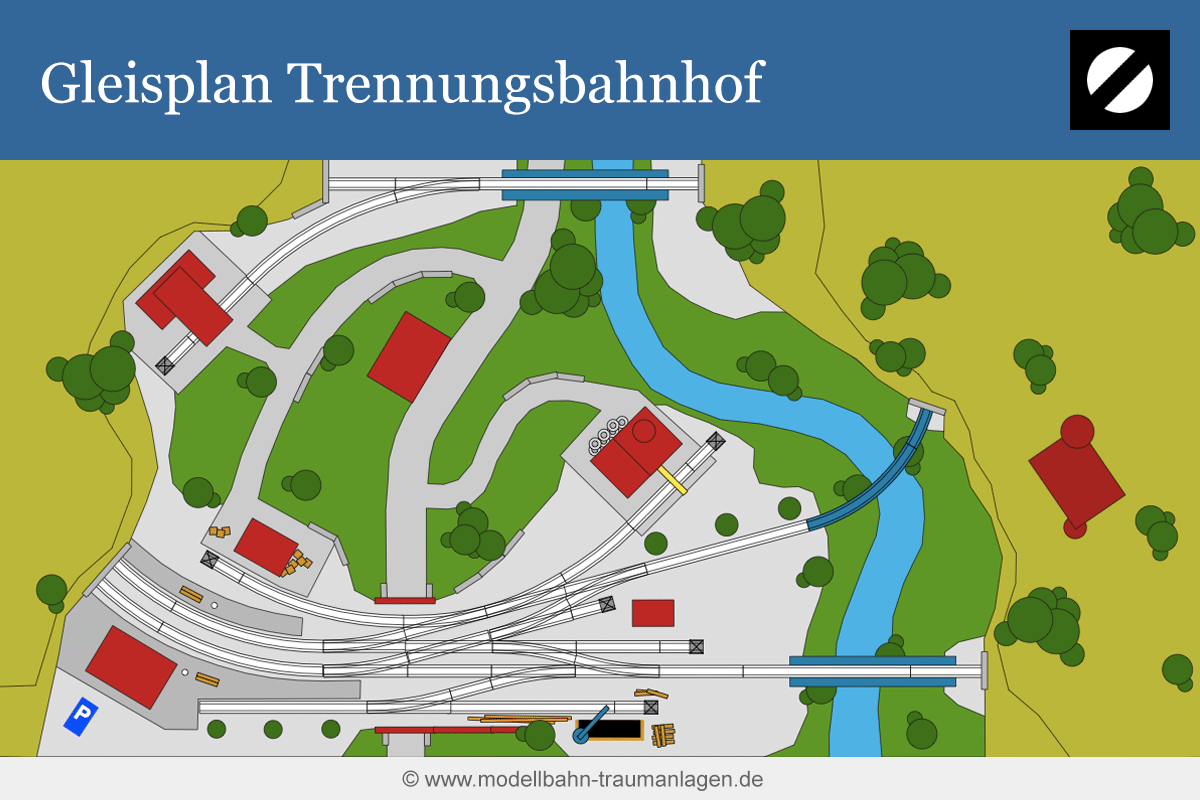 Gleisplan Trennungsbahnhof