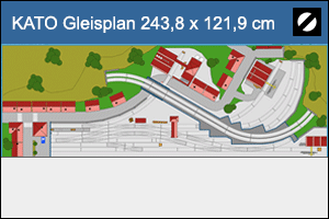 Gleisplan KATO Modellbahnanlage